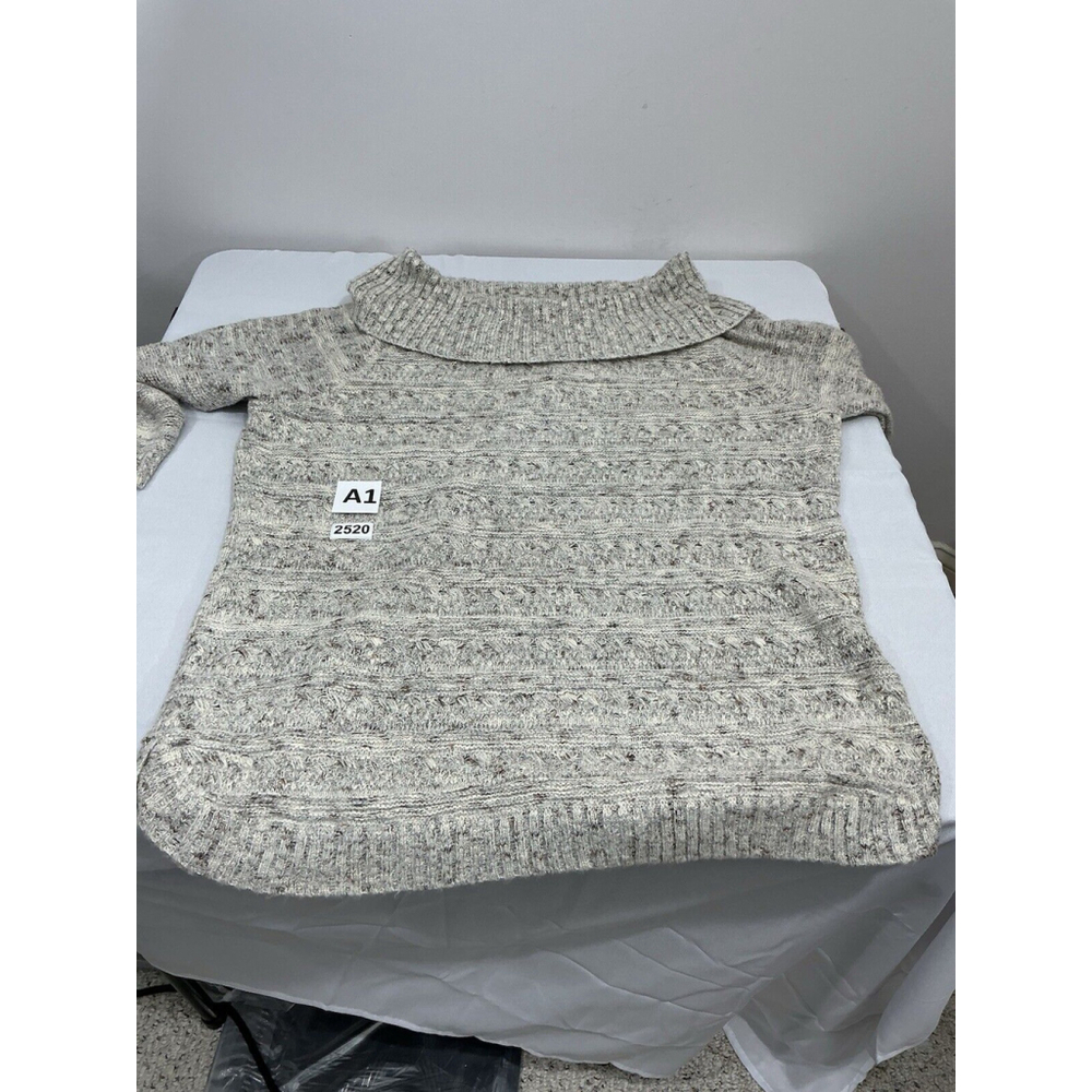 Womans Db Est 1962 Size 3x Beige Multicolor Off The Shoulder 3/4 Sleeve Sweater